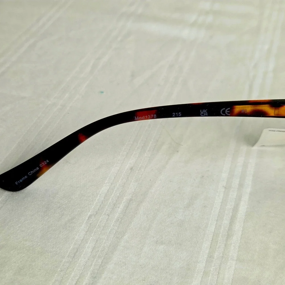 Oscar de la Renta Stunning Tortoise Oversized Square Sunglasses Gold Logo
